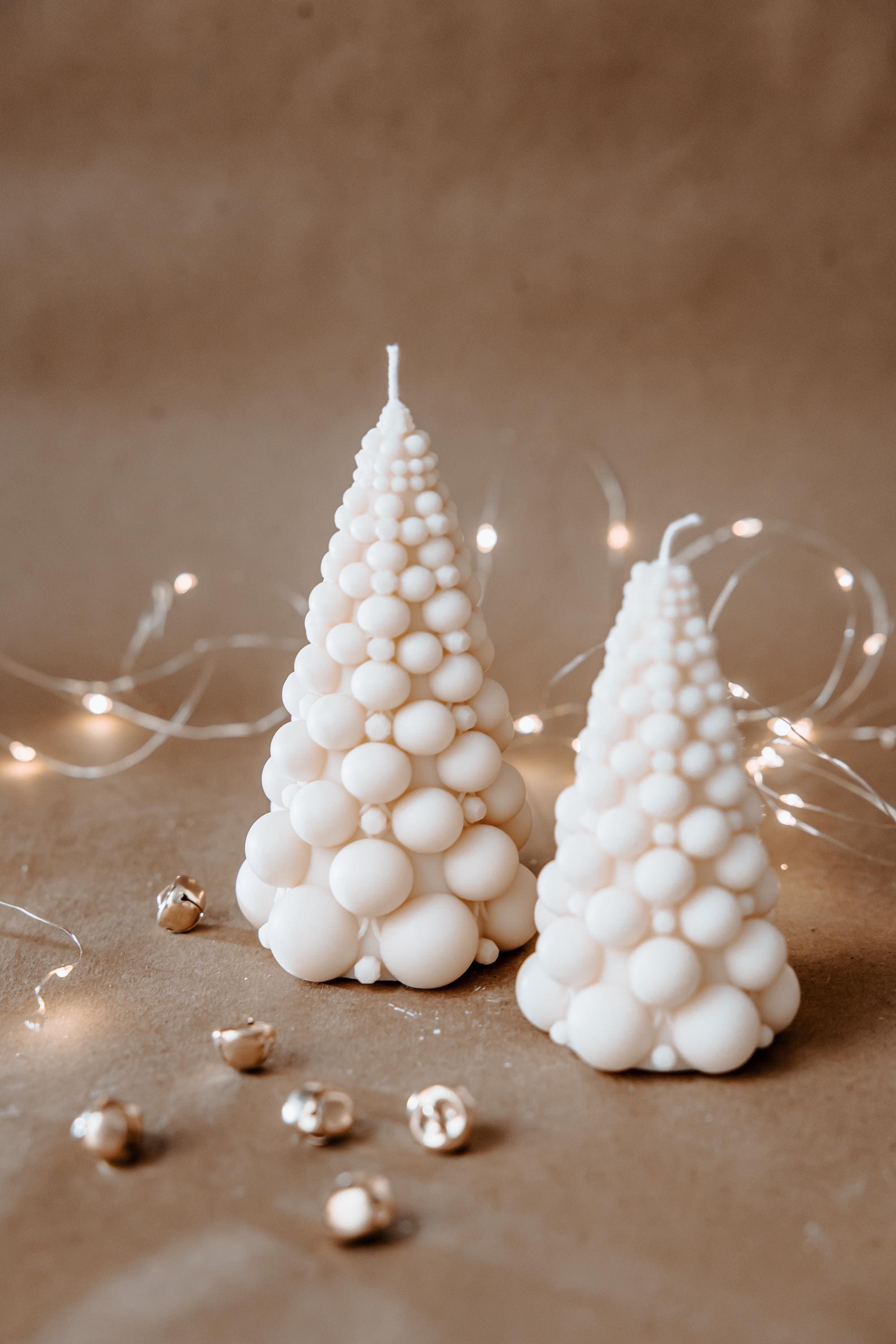 Handmade Soy Wax Christmas Candle Gift Set: Tree & Snowflake Decor - Etsy