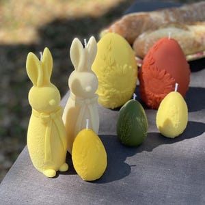 Handmade Easter Candles, Easter Taper Candles, Easter Candle, EsterBunny Candle, Ester Candlestick, Easter Egg Candle, Bunny Candle