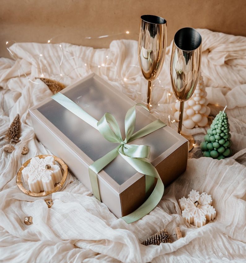 Handmade Soy Wax Christmas Candle Gift Set: Holiday Decor - Etsy
