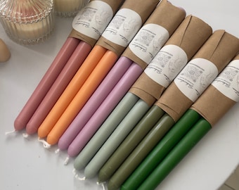 Luxury Soy Wax Taper Candle Set: Handcrafted Table Decor