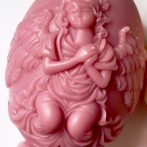 Vela de anjo, velas de Páscoa artesanais, velas cônicas de Páscoa, vela de Páscoa, vela de coelho de éster, castiçal de éster, vela de ovo de Páscoa,