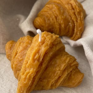 Croissant Home Decor, Croissant Candle, Food Candle, Pastry Candle, Decorative Candle, French Croissant, Mothers Day Gift, Unique Gift