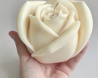 Rose Scented Soy Wax Candle: Handmade Eco-Friendly Gift