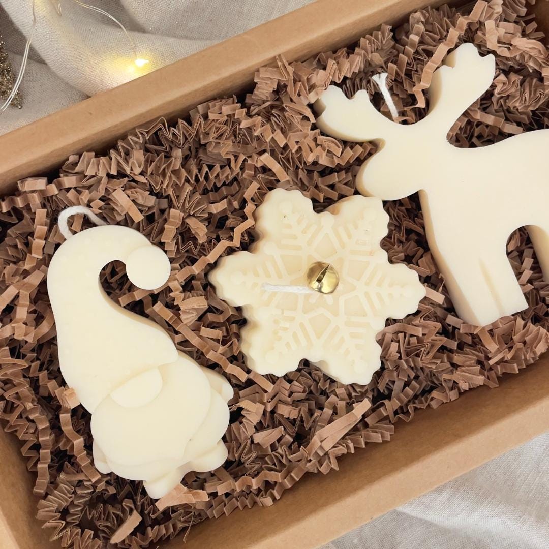 Handmade Soy Wax Christmas Candle Gift Box – Holiday Decor - Etsy Canada