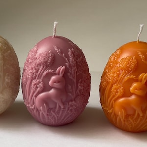Bunny Easter Egg,Handmade Easter Candles, Easter Taper Candles, Easter Candle, Ester bunny Candle, Ester Candlestick, Easter Egg Candle,