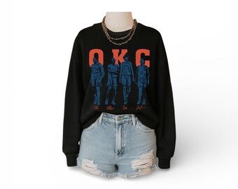 OKC Thunder Basketball Shirt | Oklahoma City Thunder Tee or Sweatshirt | Vintage OKC Graphic Shirt | Thunder Players | Gildan Brand