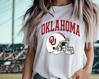 Oklahoma Sooners Football Helmet Tee – Game Day Ready!