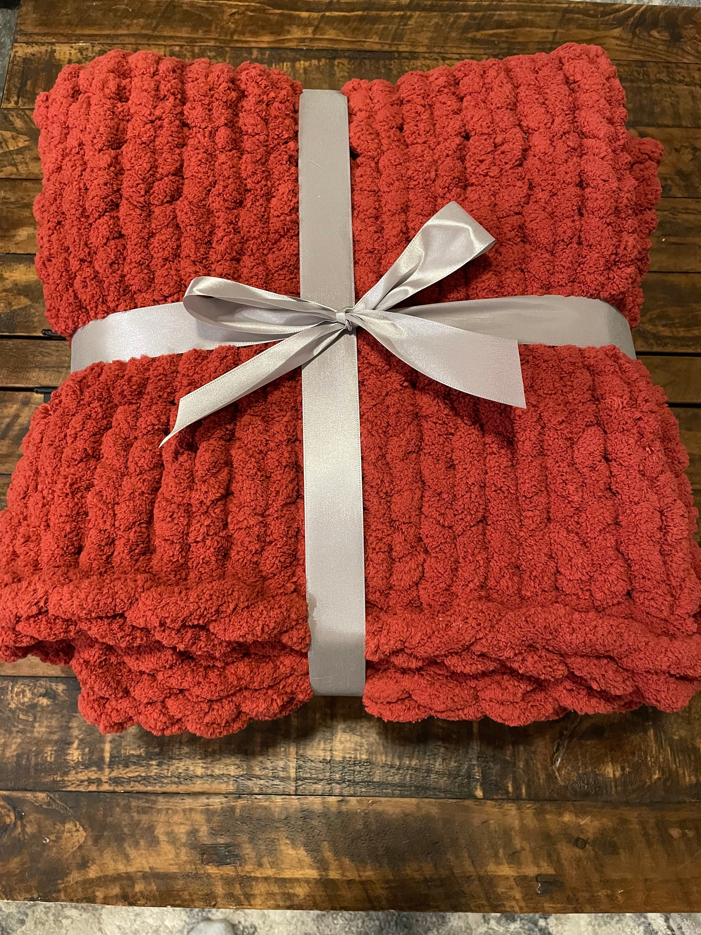 Chunky knit queen blanket new arrivals