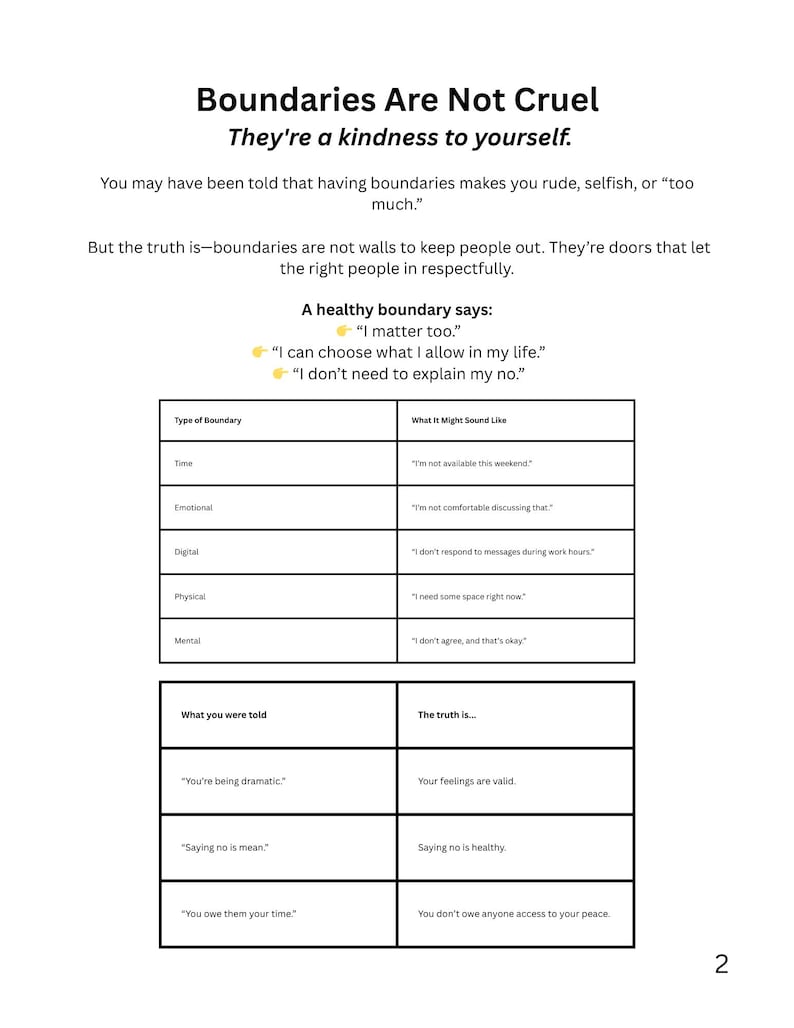 Npd Worksheets.pdf Boundary Setting Worksheet Pack – Narcissistic Abuse Recovery ...