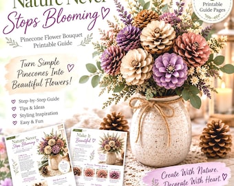Guide till blombukett med tallkottar | Gör-det-själv-naturpyssel för vuxna