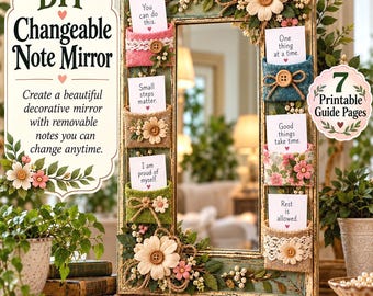 Guide för utbytbar anteckningsspegel, DIY-spegelficka-pyssel