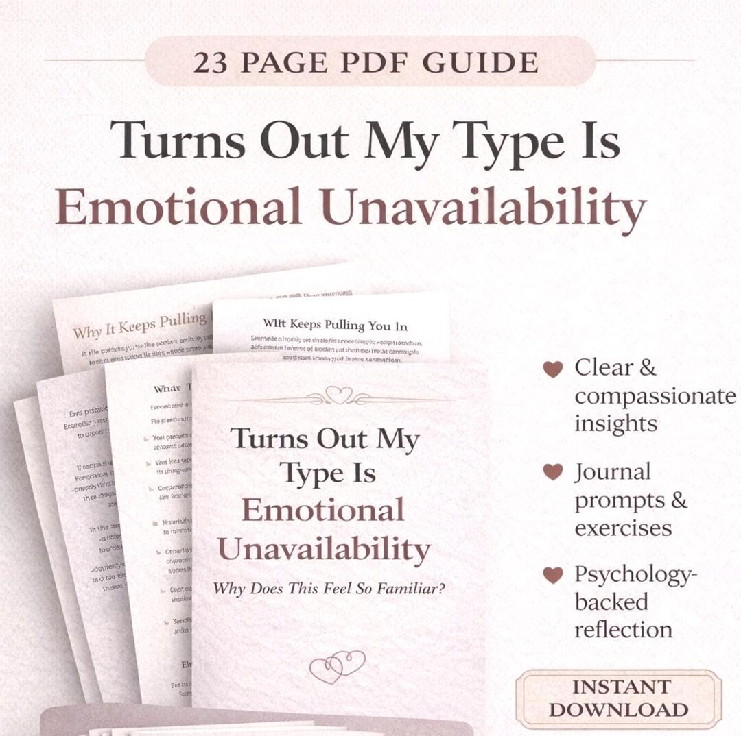 Unavailability Sheet.pdf Relationship Pattern Guide | Emotional Unavailability Workbook PDF (23 ...
