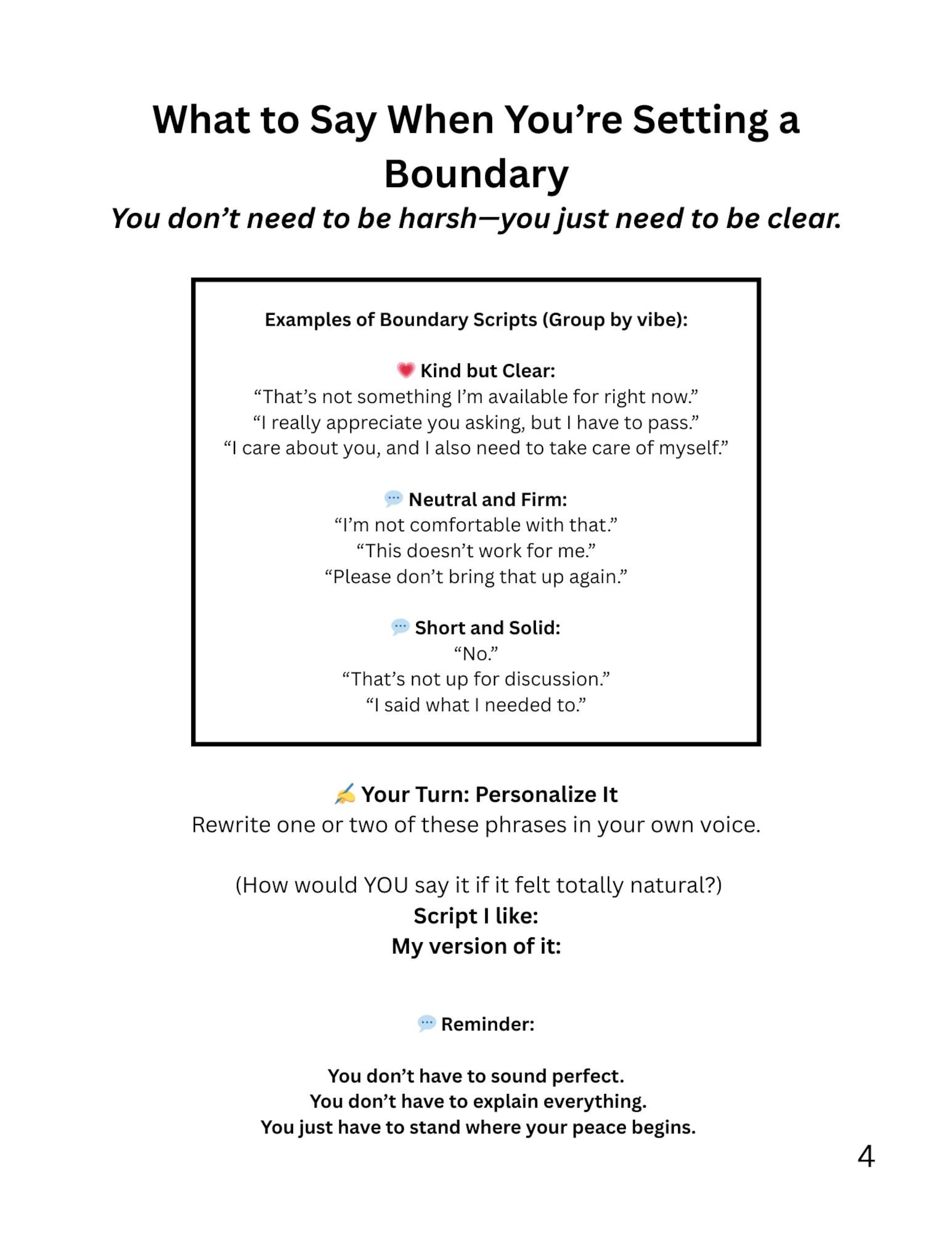 Npd Worksheets.pdf Boundary Setting Worksheet Pack – Narcissistic Abuse Recovery ...