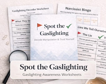 Gaslighting and Lies Worksheets | Narcissist Bingo