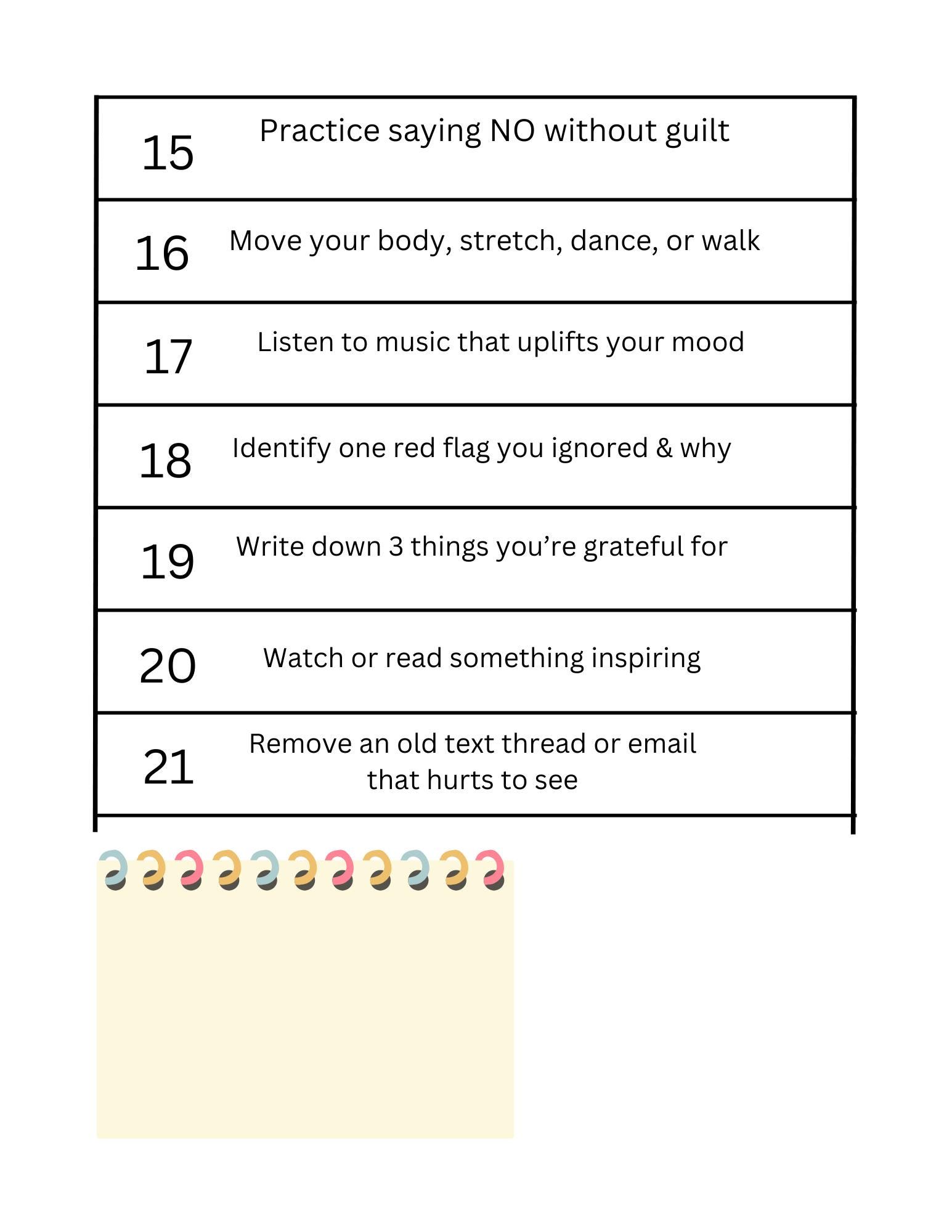 30-day Challenge | Printable 6 - Page Self-improvement Worksheets ...