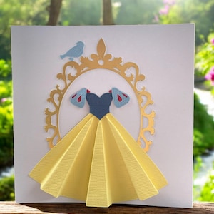 Schneewittchen Karte, Schneewittchen Grußkarte, Prinzessin Karte