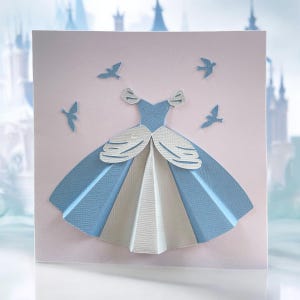 Cinderella Karte, Cinderella Grußkarte, Prinzessin Karte