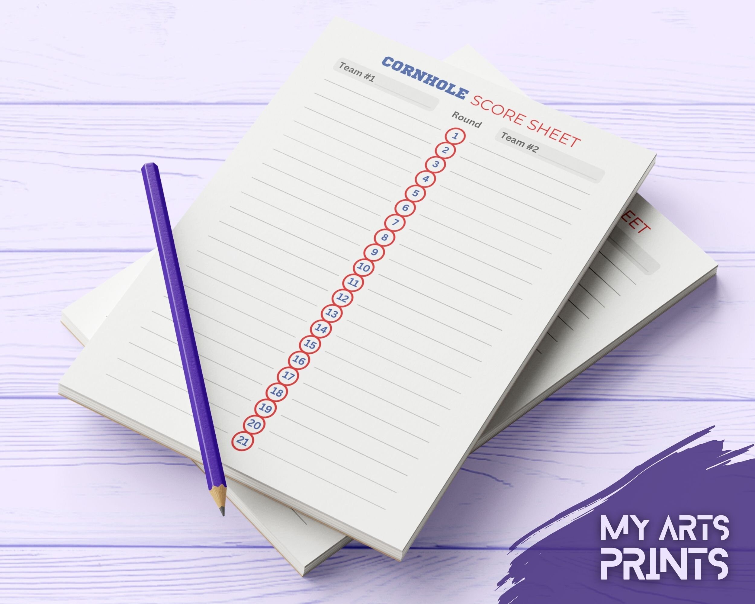 Cornhole Score Sheet Printable Bean Bag Toss Game Cornhole Etsy UK