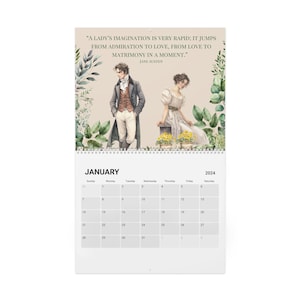 2024 Jane Austen Regency Inspired Calendar (2024)
