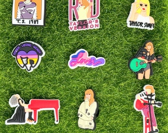 Singer Croc Charm - Pop Singer Croc Clog Shoe Charms - Music Croc Charms