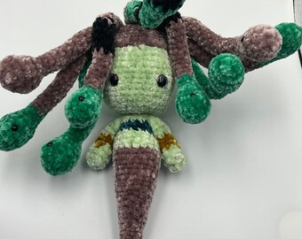 Crochet Velvet Medusa Plushie