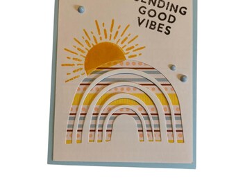 Karte zum Versenden guter Vibes