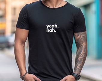 Yeah Nah camiseta para hombre, camisa Yeah Nah, camisa australiana diciendo, camiseta australiana con eslogan, camisa australiana para hombre, camiseta divertida de Australia, camisa del día de Australia