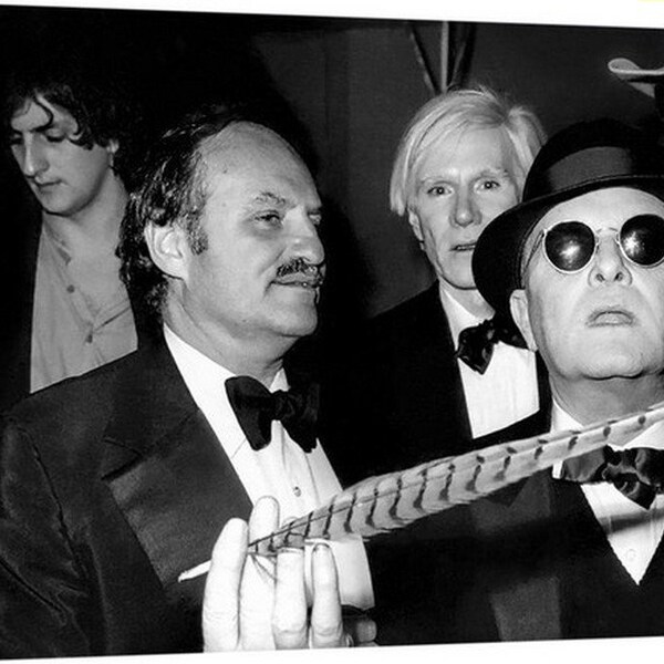 Andy Warhol And Truman Capote At Studio 54 ~ Wall Art Photo Posters Movies Star Celebrity Canvas Pictures Art Celebrities Prints RePrint RP