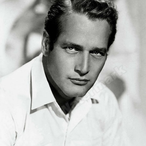Retrato clásico guapo de Paul Newman ~ carteles de fotos artísticas de pared, películas, imágenes de celebridades, impresión en lienzo de actriz, reimpresión