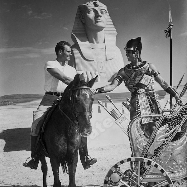 Ten Commandments Sphinx Scene ~ Wall Art Photo Posters Movies Celeb Celebrity Canvas Pictures Home Vintage Actress Prints Retro RePrint