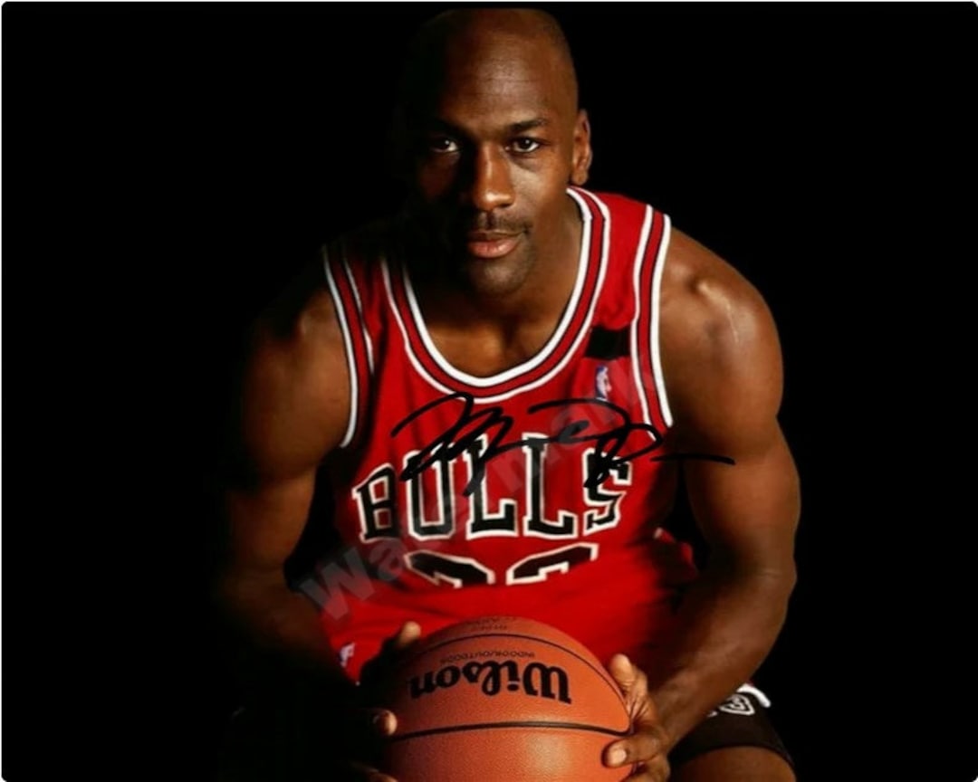 michael jordan autographed poster