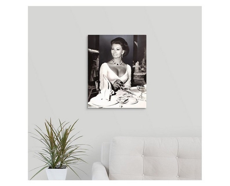 Sophia Loren Playing Pool Photograph Print - 30 X 24 Inches, Premium Heavy Stock Paper, Ready To Frame