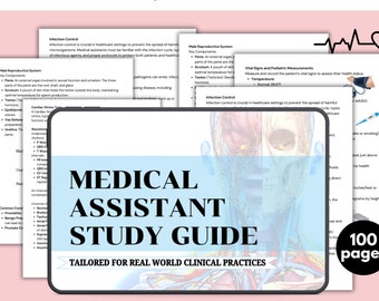 Medical Assistant, Anatomy and Physiology, Medical Assistant Study Guide, Nursing Assistant, Medical Terminology, CMA, Medical Student, MA