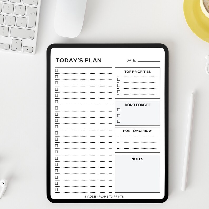 2024 Planner Digital Planner Templates, Daily Schedule Weekly Planner