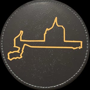 Custom Coasters / round 3.75” leather