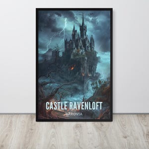 Póster del Castillo Ravenloft de DnD: La Maldición de Strahd (Dragones y Mazmorras)