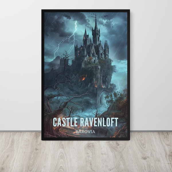 DnD Castle Ravenloft - Curse of Strahd Poster (Dungeons & Dragons)