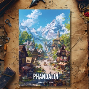DnD Phandalin Postkarte (Dungeons & Dragons)