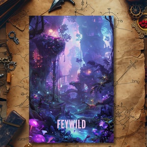 DnD Feywild Postkarte (Dungeons & Dragons)