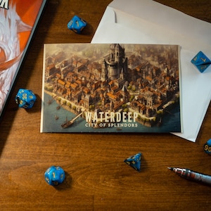Carte postale D&D Profondeur d'eau (Donjons & Dragons)
