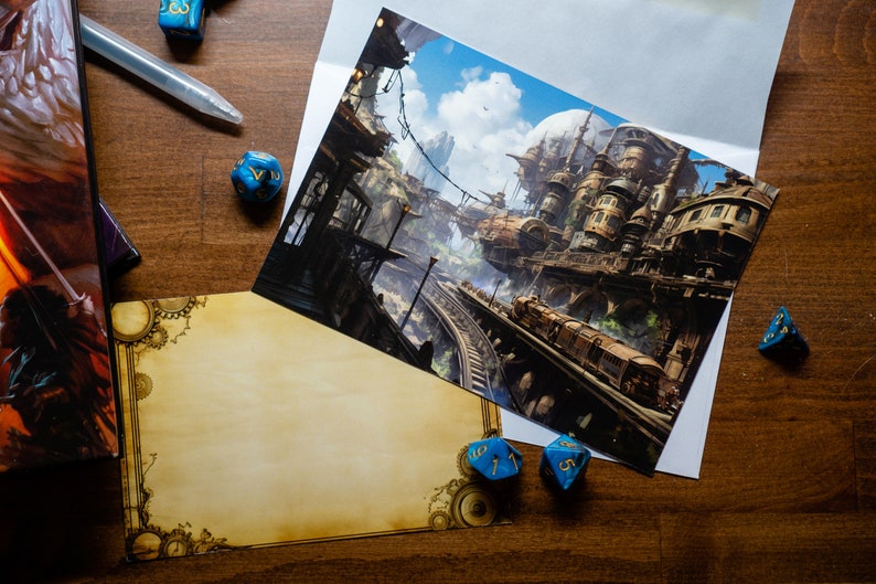 Dnd Eberron Postcard Dungeons & Dragons Fantasy Printable - Etsy
