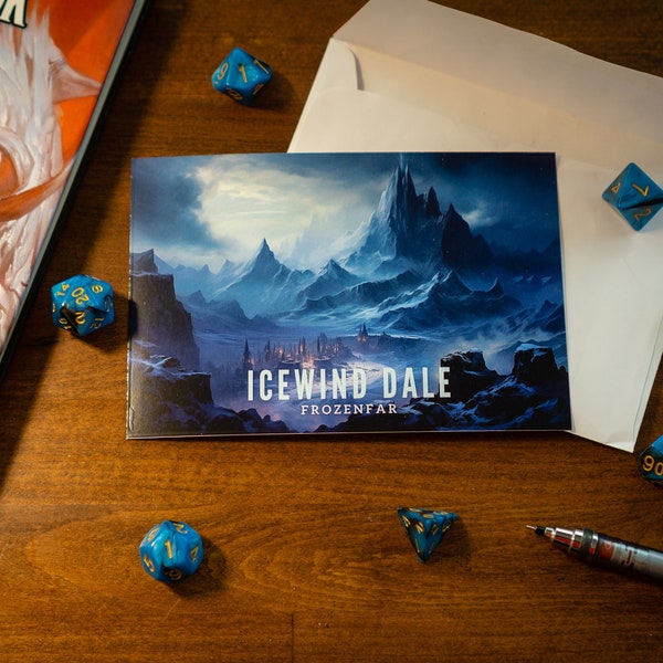 DnD Icewind Dale Postcard (Dungeons & Dragons)