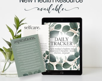 Instant Download: Bullet Journal Template – Daily Wellness Tracker to Achieve Your Health Goals!