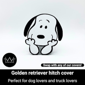 Snoopy Hitch Cover - Fits 2&quot; Hitch Cover Perfect Gift For Peanuts Lovers