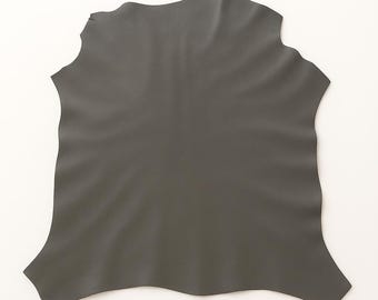 Gray Italian Genuine Goat Lining Leather – Soft Thin Leathercraft Material - Made in Italy