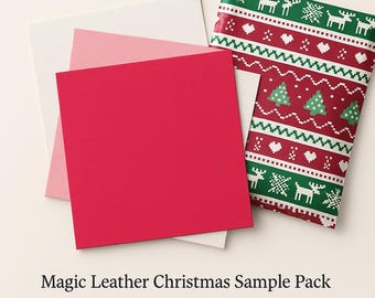 Christmas Leather Craft Kit – Italian Cowhide & Goat Lining