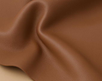 Brown Italian Cowhide Leather – Smooth 1.8mm Chrome Tanned Hide - Small sheet