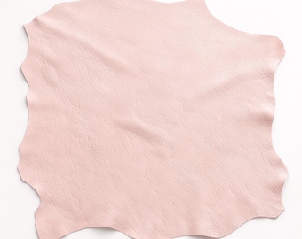 Light Pink Italian Genuine Goat Lining Leather – Soft Thin Leathercraft Material - Made in Italy