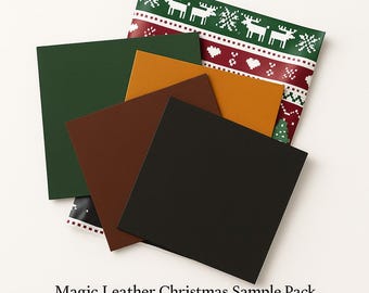 Christmas Leather Craft Kit – Italian 12x12 Inch Leather & Goat Lining
