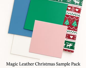 Christmas Leather Craft Kit – Italian Leather & Goat Lining, DIY Wallet